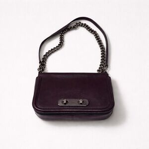 Coach Swagger Burgundy Brown Shoulder Bag Pre Owned